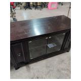 ASHLEY - TV STAND WITH BOOKSHELF DRAWERS IN EACH END - HEAVY MADE - 56X24X32