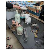 COW AND PIG ITEMS - AND OTHER DECORATIVE ITEMS