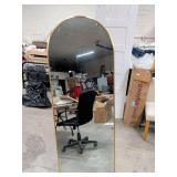 ARCHED FULL LENGTH DRESSING MIRROR WITH STAND- 24X65 1/2