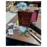 JEWELRY BOX WITH CONTENTS