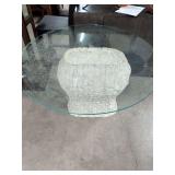 GLASS TOP TABLE 42X27