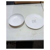 RAE DUNN BLESSED AND EAT BOWL AND PLATE