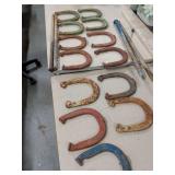 13 HORSESHOES AND 4 PEGS