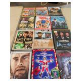 12 DVD MOVIES - THE GOOD THE BAD AND THE UGLY - GOODFELLAS - CHRISTMAS VACATION - HARRY POTTER AND ETC