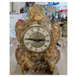 VINTAGE SELF STARTING MANTEL CLOCK 14 INCHES TALL
