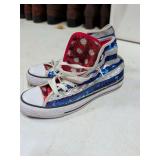 CONVERSE AMERICAN FLAG SHOES SZ 8