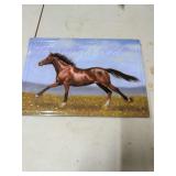 THOROUGHBRED METAL SIGN 12X18
