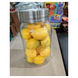 BALL MASON 1 GALLON JAR WITH ARTIFICIAL LEMONS