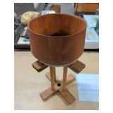 WOOD BOWL WITH STAND
