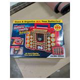 BATTERY DADDY SMART BATTERY STORAGE SYSTEM WITH BUILT IN TESTER HOLDS 150 BATTERIES