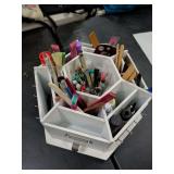 LAZY SUSAN STORAGE ORGANIZER WITH CONTENTS