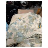 NEW - PAIR OF ROOM DARKENING CURTAINS WITH BIRDS