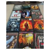 12 DVD MOVIES - FRIDAY THE 13TH - HALLOWEEN - FINAL DESTINATION - IT AND ETC