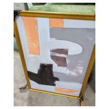 NEW - ABSTRACT WALL HANGING PRINT ON CANVAS 31X43
