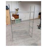 4 TIER STAINLESS STEEL STORAGE SHELF 48X18X73