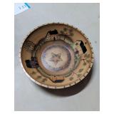 DECORATIVE WOOD FARMHOUSE BOWL
