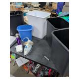 TRASH CANS - IRON AND ETC