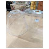 2 GLASS LAMP GLOBES
