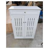 KITCHEN PANTRY CABINET WITH 5 SHELVES AND TOP SILVERWARE DRAWER - 31X15X45