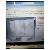 NEW EXTRA LARGE WALL ART FABRIC PRINT WARM TAUPE FRAME WILL NEED ASSEMBLY