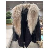 3X-LARGE THE LIMITED COLLECTION WOMENS FAUX LEATHER MOTORCYCLE JACKET WITH REMOVABLE FUR COLLAR