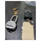 2 LOCKS WITH KEYS