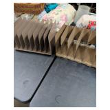 2 METAL FILE HOLDERS