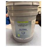 FIVE GALLON OF VALSPAR SATIN PAINT/PRIMER HAS HAD SOME TAKEN OUT