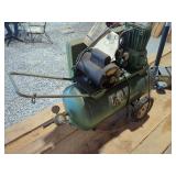 Sears Twin Cylinder Tank Type Air Compressor Paint Sprayer
