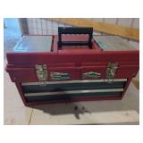 22-Inch Red Tool Chest with Assorted Hand Tools and Hardware