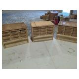 Three Plastic Multi-Drawer Hardware Organizers
