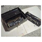 Task Force Metal Tool Box with Assorted Hand Tools