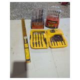 Drill Bit and Accessory Set including Irwin Auger Bit and DeWalt Case