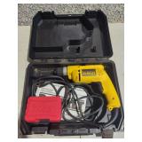 DeWalt D21008 3/8 Inch VSR Drill with Carrying Case and Drill Bit Set