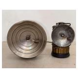Pair of Brass and Metal Carbide Miners Lamps including Auto-Lite