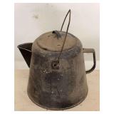 Enamelware Coffee Pot with Wire Bail Handle