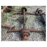 Ford Rear Axle Assembly with Leaf Springs and Drum Brakes