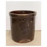 Brown Glazed Stoneware Crock