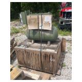 Military Tank Mounted Air Compressor Unit Set of Two with One in Wood Crate