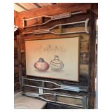 Signed Original Painting of Pueblo Pottery by Barker