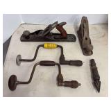 Assorted Stanley Hand Planes and Brace Drills