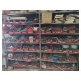 Industrial Steel Shelving Units with Hardware and Component Contents