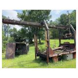 Industrial Steel Frame Overhead Hoist and Winch Structure