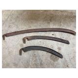 Three Metal Scythe Blades