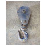 Blue Painted Steel Snatch Block Pulley with Swivel Hook