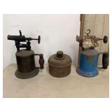 Turner Gasoline Blow Torch and Related Metal Equipment