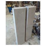 Pair of Aluminum Diamond Plate Semi Truck Side Mount Tool Boxes