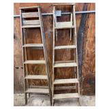 Pair of Davidson Wooden Step Ladders