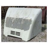 White Semi-Truck Air Deflector Fairing