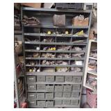 Industrial Steel Parts Bin with Assorted Hardware